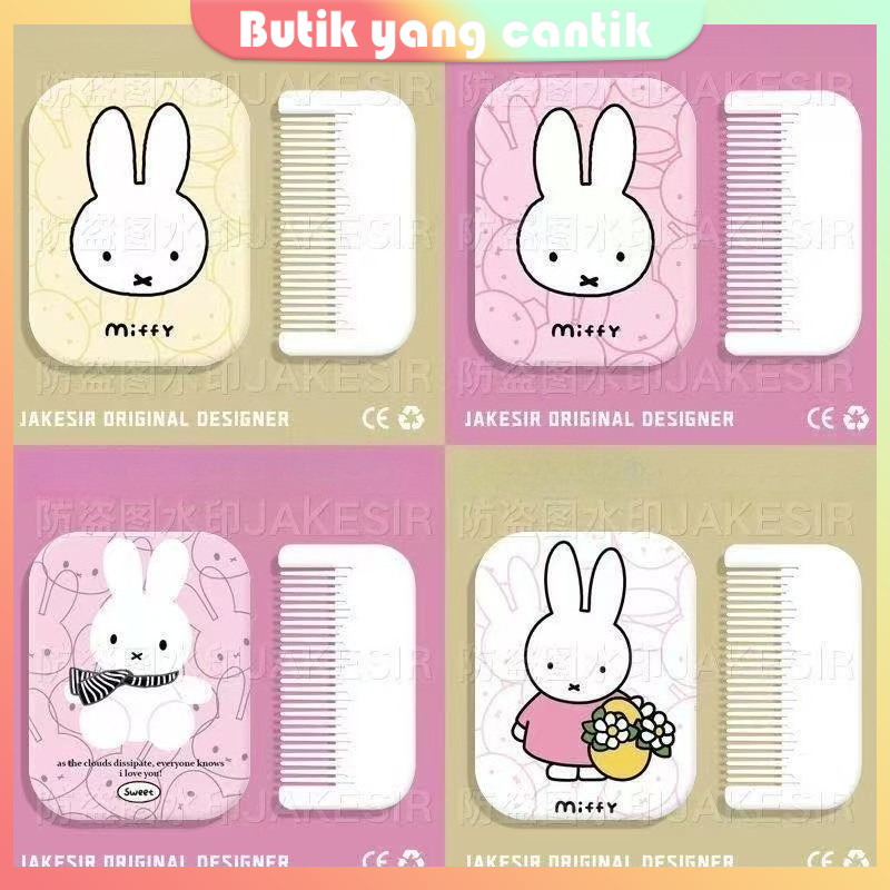 Cermin Rias Lipat + Sisir Kecil —— Desain Beragam Gaya Lucu —— Kartun Lucu Miffy