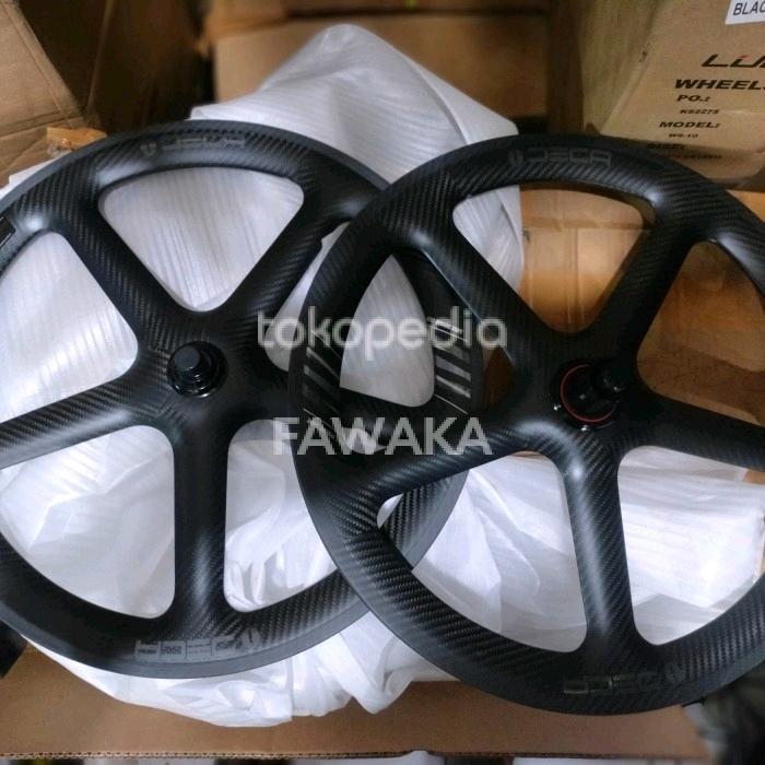 WHEELSET DECA 5 SPOKE CARBON 20 451 VELG 20 PLUS 22