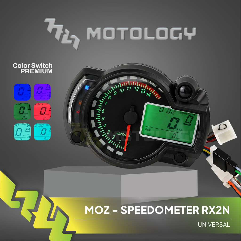 SPEEDOMETER DIGITAL MOZ RX2N 002/MOS SPIDOMETER KOSO RX2N