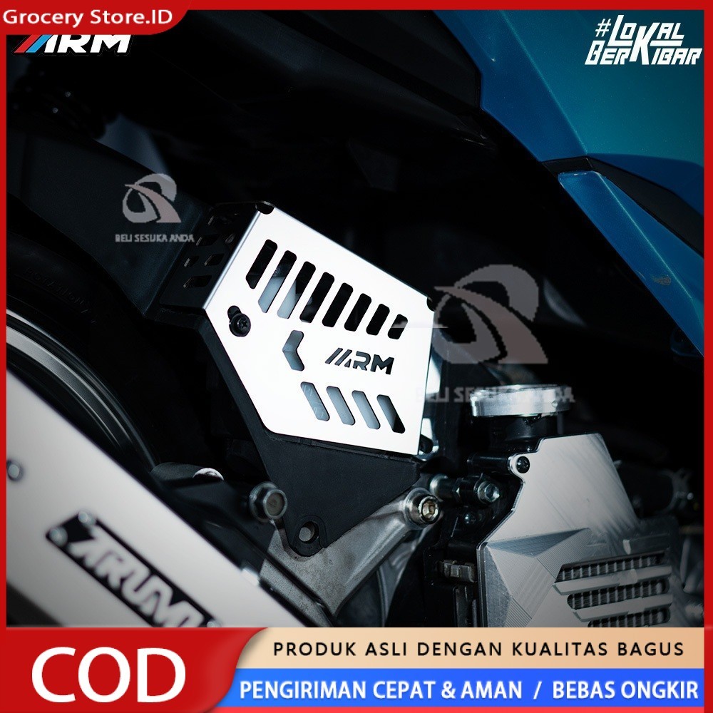 Cover Tangki Air Radiator ARM Hugger Airblade Pelindung Reservoir Motor Modifikasi Tampilan Keren Re