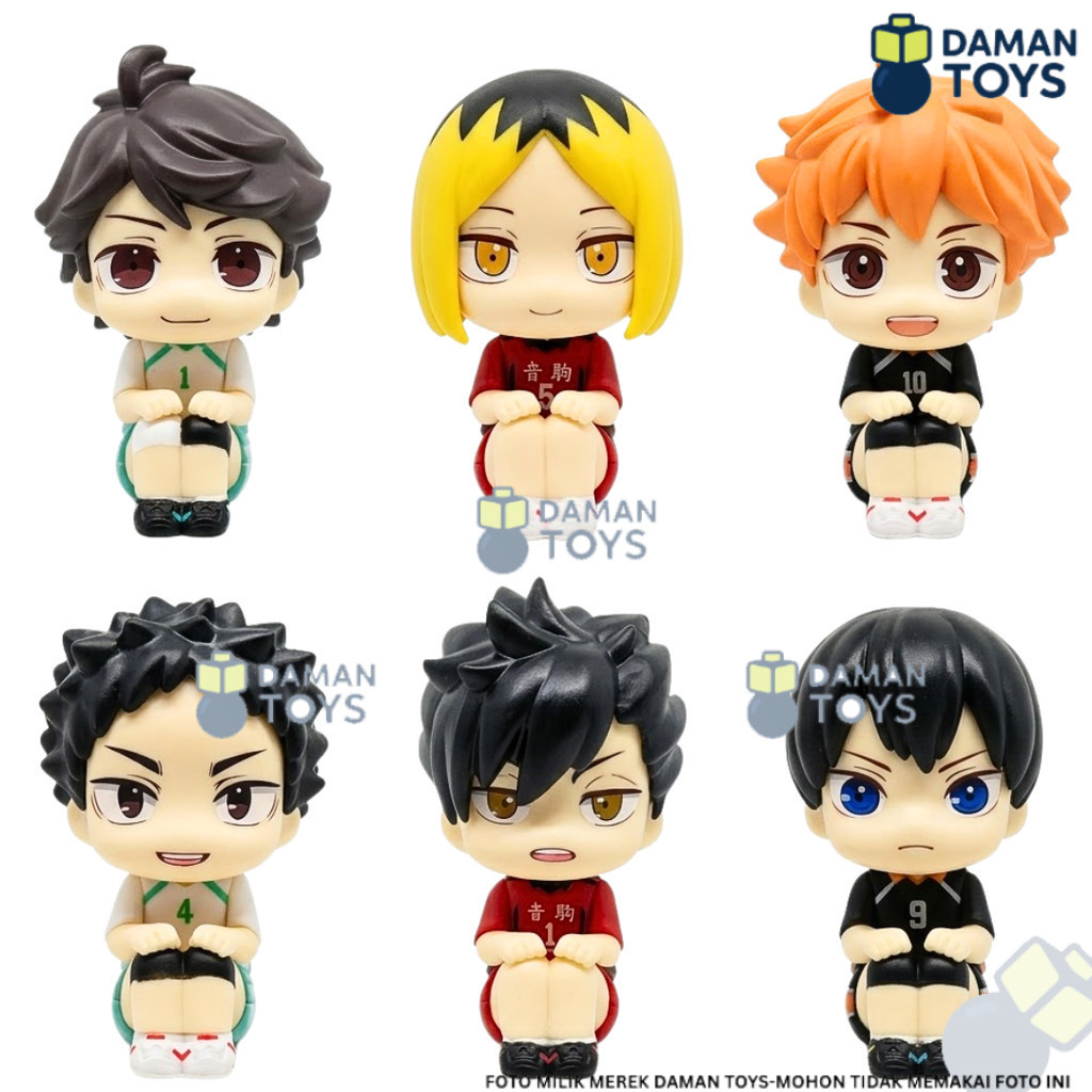 Action Figure Haikyu Kageyama Hinata Kuroo Kenma Oikawa Iwaizumi Lookup Version Koleksi Anime
