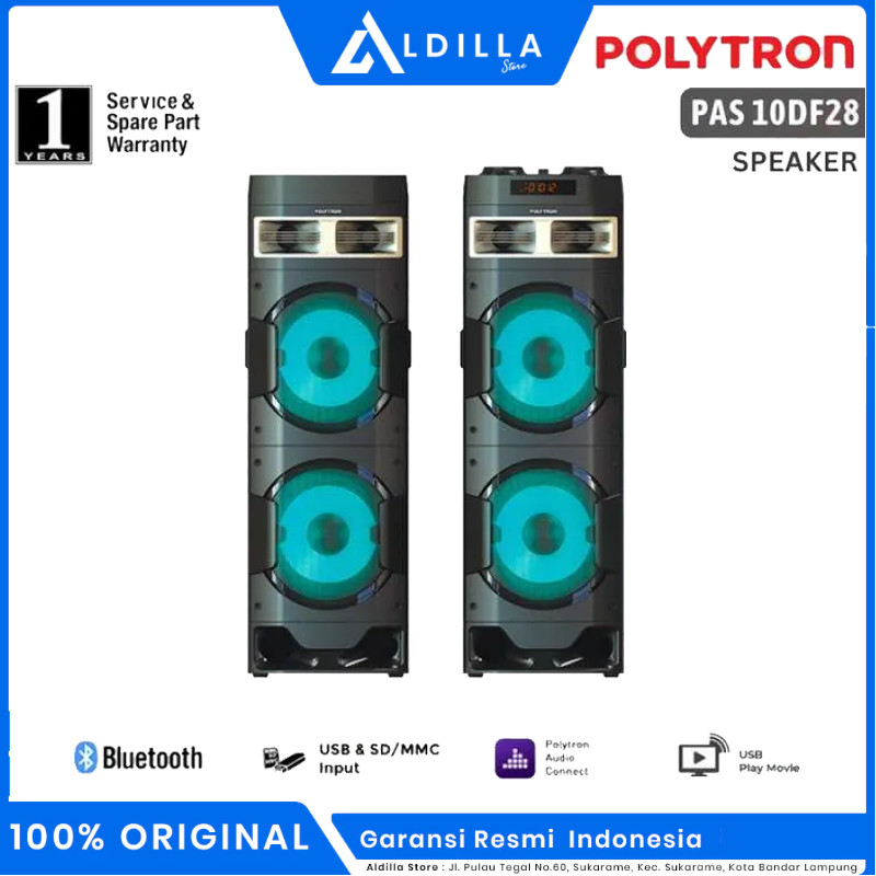 Speaker Aktif POLYTRON  PAS 10DF28 / 10D28 10 inch 10" READY ORIGINAL