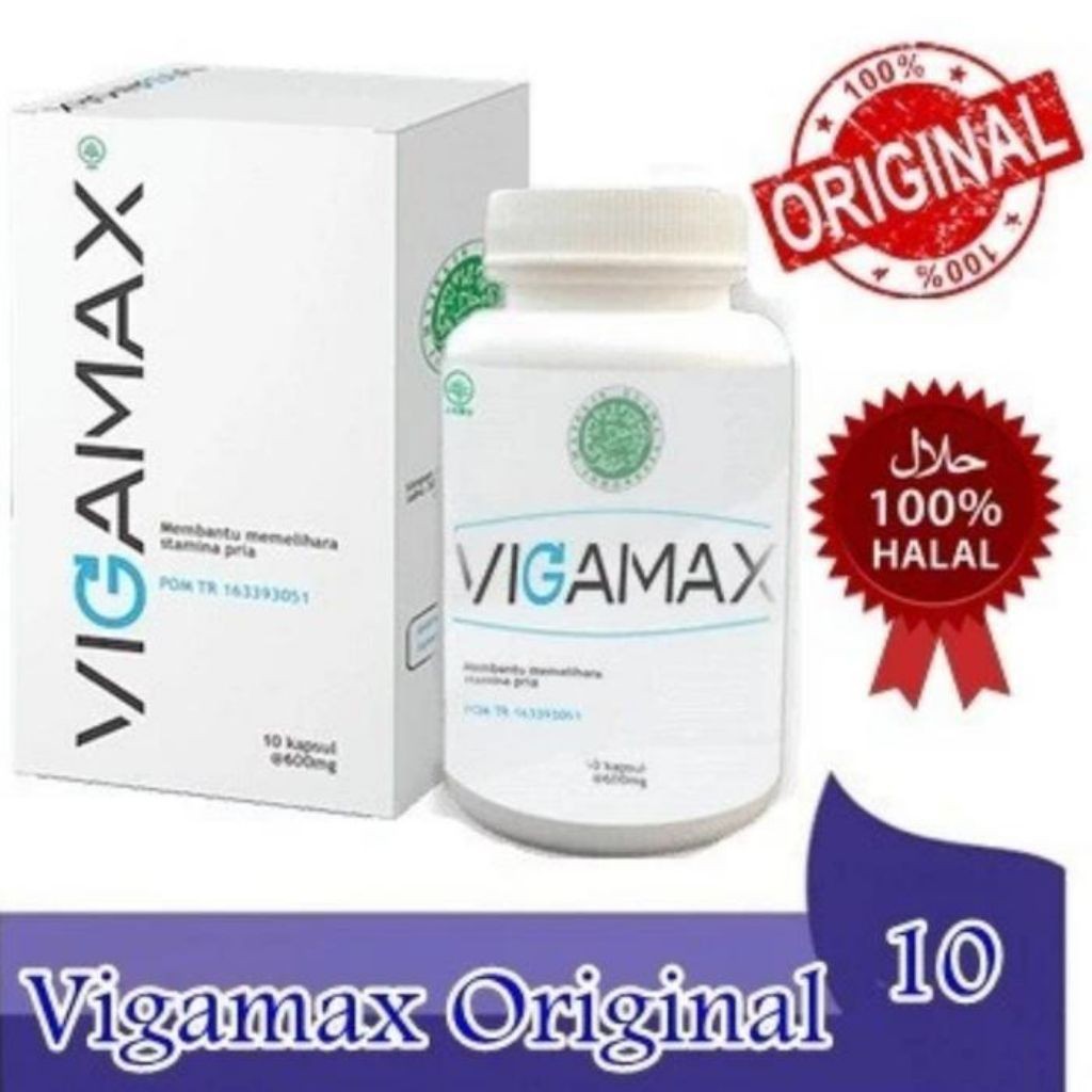 VIGAMAX 1botol isi 10kapsul 600mg Original Vigamax