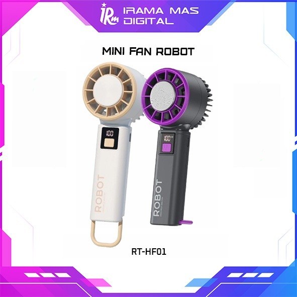 MINI FAN ROBOT RT-HF01 (PRO BLACK, WHITE)