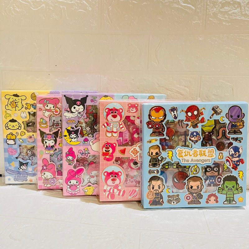 ( laku ) STIKER MASU/MOMO WATERPROOF ISI 10 DAN 100 LEMBAR/STIKER ANAK
