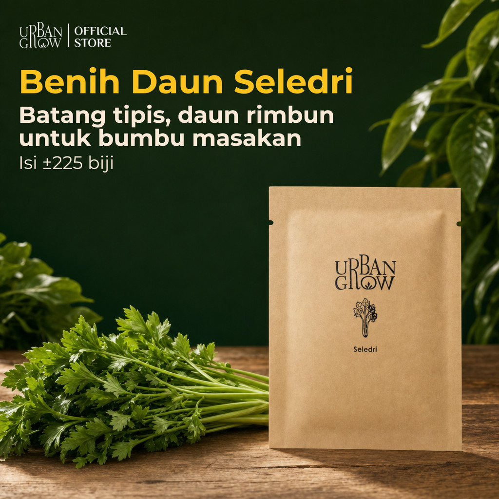 Urban Grow Benih Seledri - Repack Known-You Seed Summer Green Panen 100 HST 225 Biji