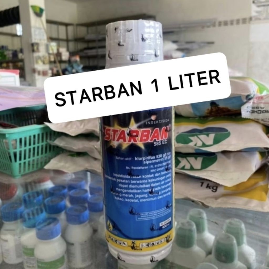 [ STOK TERBARU ] STARBAN 1 LITER / STARBAN 585EC 1 LITER /INSEKTISIDA STARBAN 1 LITER / INSEKTISIDA 