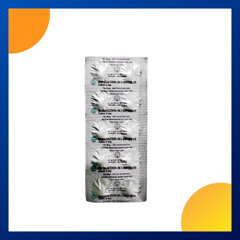 ONDANSETRON GENERIK MULIA 4 MG 1 STRIP @ 10 TABLET