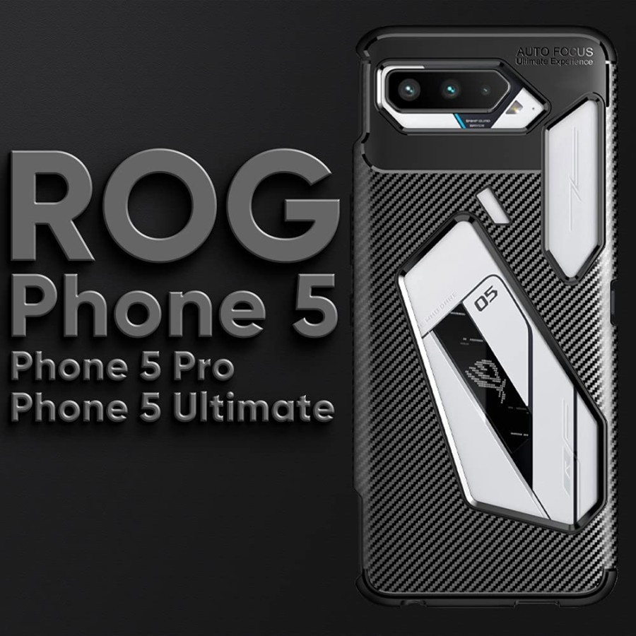 CASE ASUS ROG PHONE 5 ROG 5S Autofocus Silicone Carbon Slim Armor Anti Shockproof #WSD
