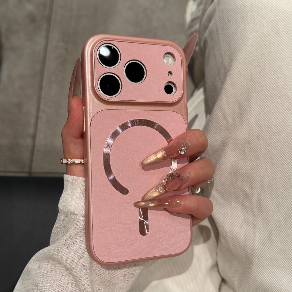 New Casing HP Magnetik Motif Bulu Mewah untuk iPhone 17 Pro Max, 16, 15 Pro Max, 14 Pro Max, 13 Pro,