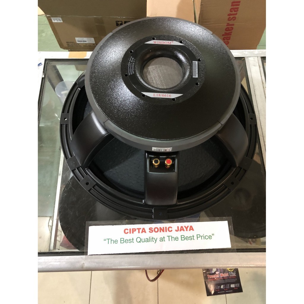 (PETI KAYU) speaker 18" subwoofer wisdom 6616
