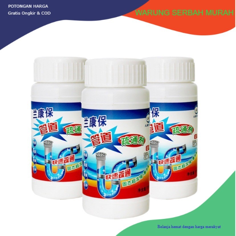 WA5151 Bubuk Anti Sumbat Mampet Pembersih Saluran WC Kloset dan Saluran Pipa