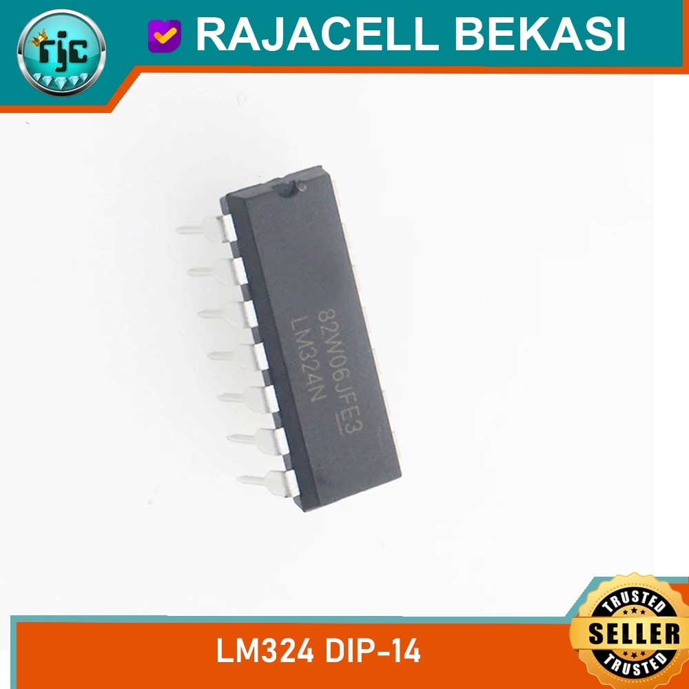 RJC IC LM324 LM324N Quad Operational Amplifier Op-Amp DIP-14 Low Power Quad OpAmp Original