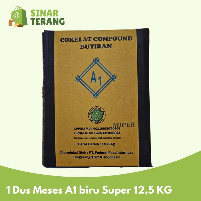 1 KARTON meses A1 Biru Super mesis coklat 12.5 kg