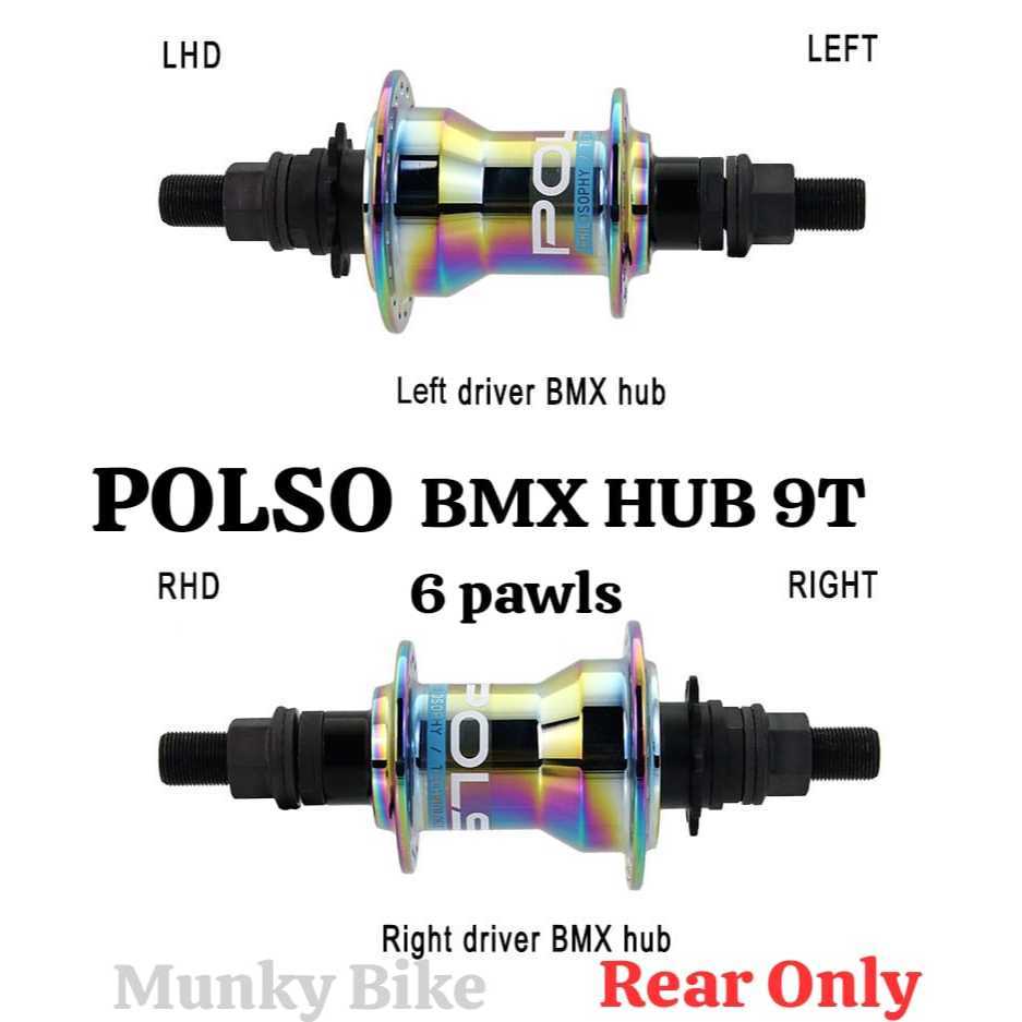 Foto Polso Freehub Only BMX Female Axle RHD LHD COG Gear 9T 10 x 110 36 Hole 6 Pawls Tawon 36H Bearing
