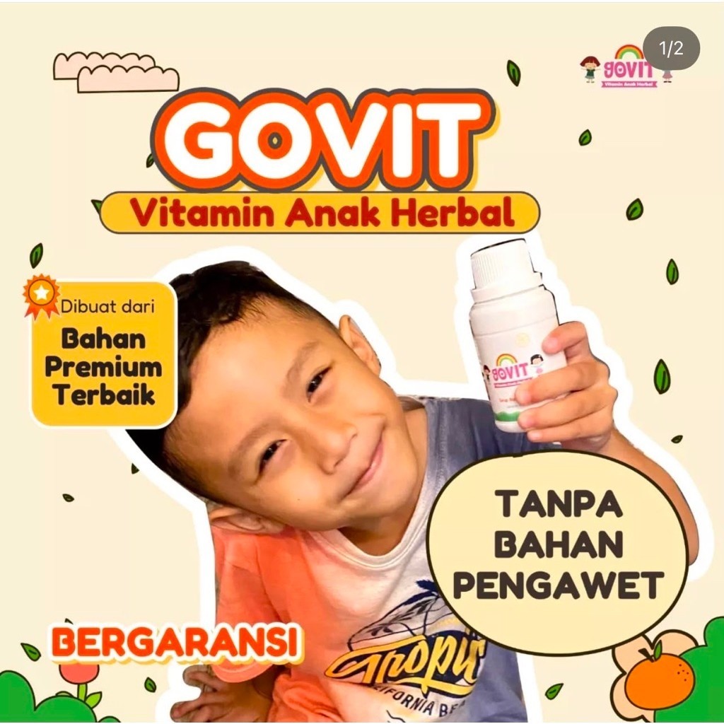 GOVIT VITAMIN HERBAL ANAK SOLUSI ANAK GTM