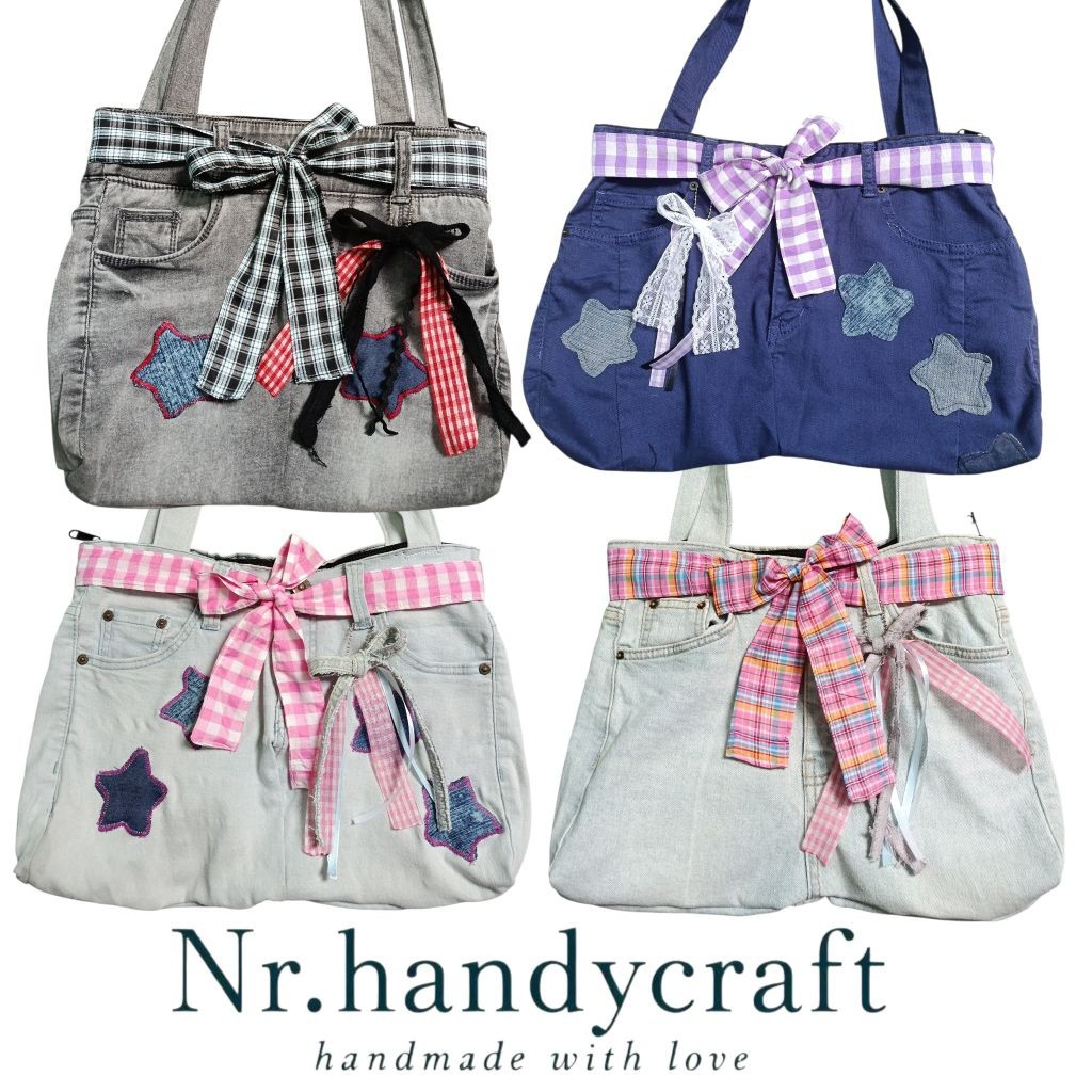 LOISSHOP TAS JEANS WANITA TAS HANDMADE TAS RECYCLE JEANS SLING BAG TAS KONSER TAS VIRAL KPOP