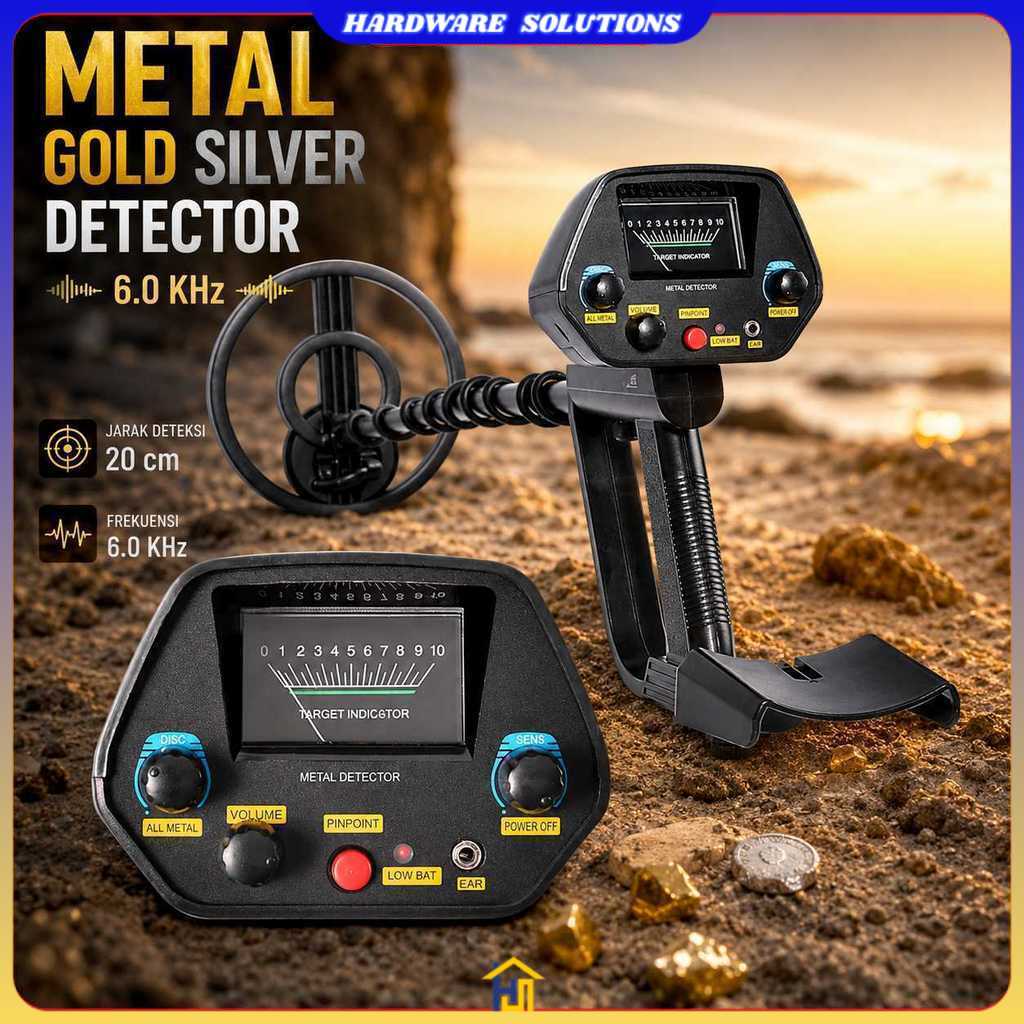Taffware Pendeteksi Logam Metal Gold Silver Detector Finder - MD-4080
