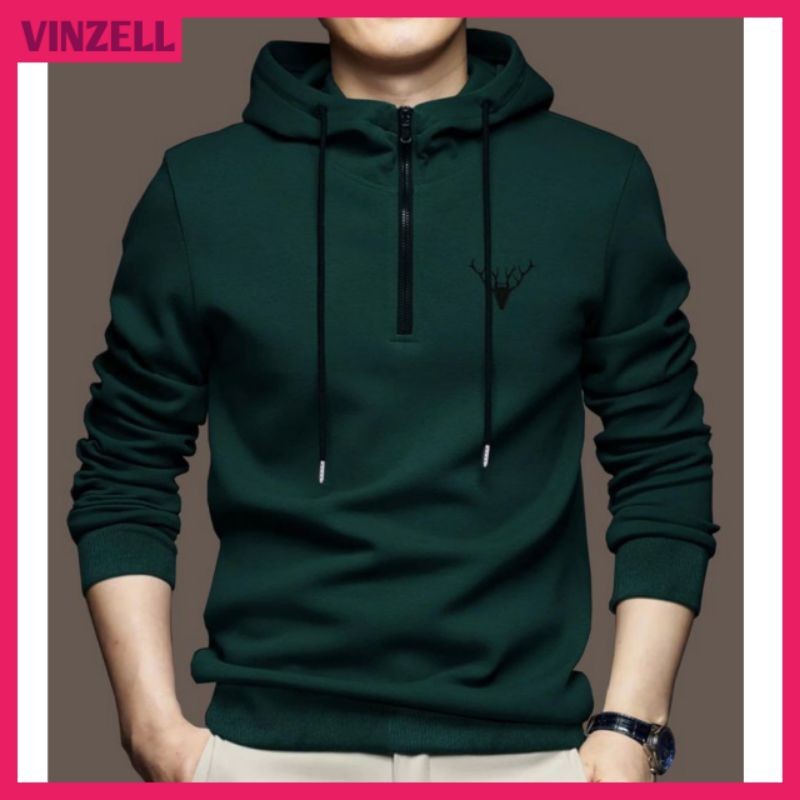 (READY STOK) JACKET HALF ZIPPER HOODIE OVERSIZE BOY GIRL ( 6XL 5XL 4XL 3XL XXL XL L M S ) JAKET RESL