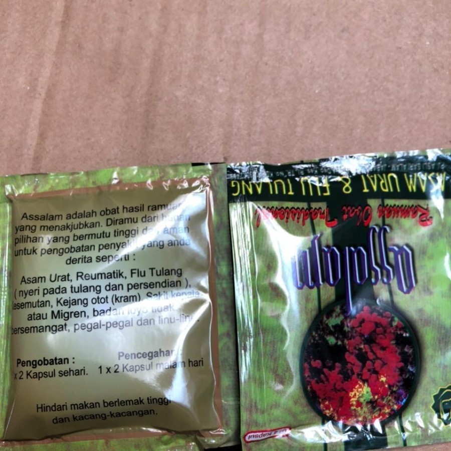 Assalam Obat Asam Urat Dan Flu Tulang Herbal Apotek Herbal Cina