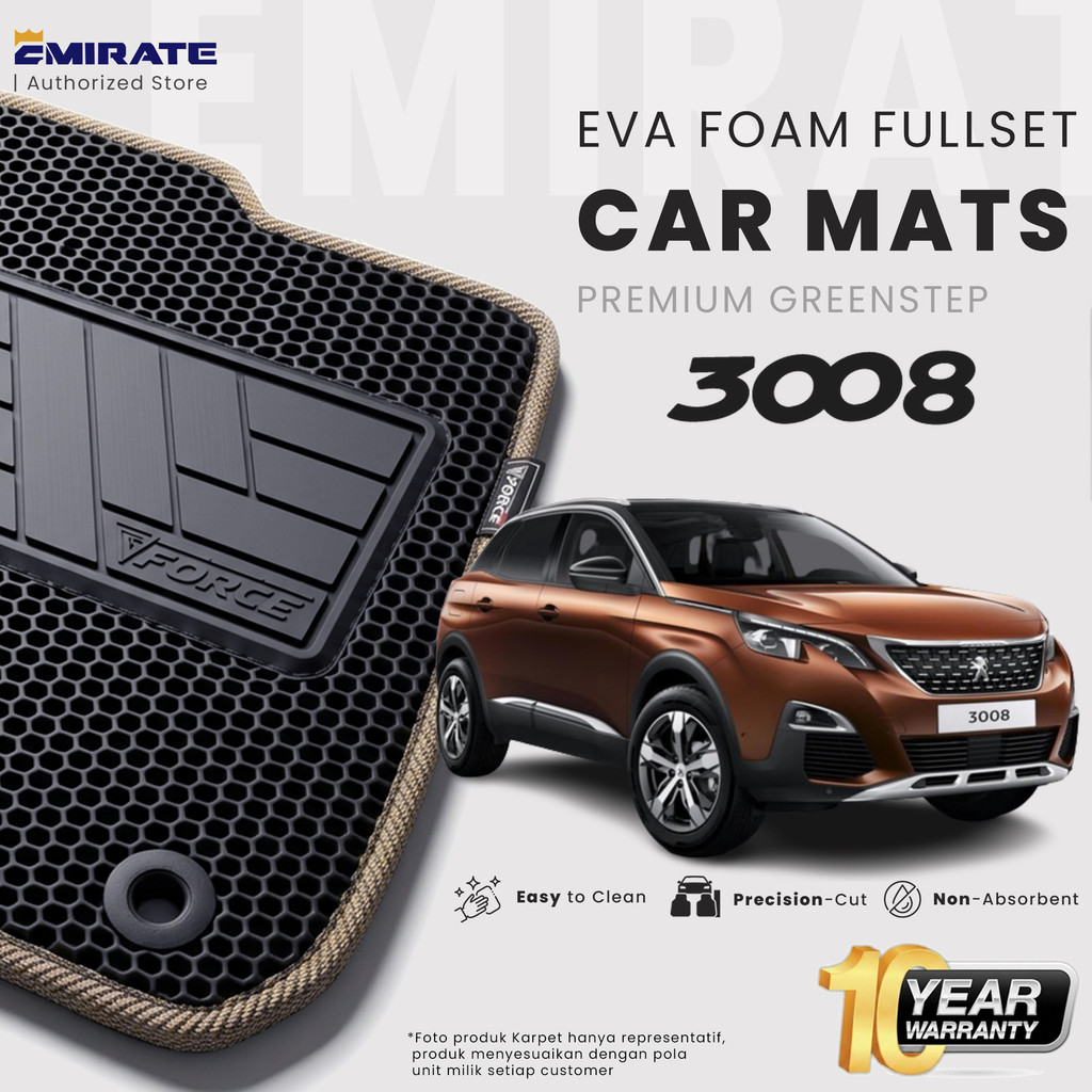 Karpet Mobil Peugeot 3008 EVA Force Fullset / Peugeot 3008 Car Mat