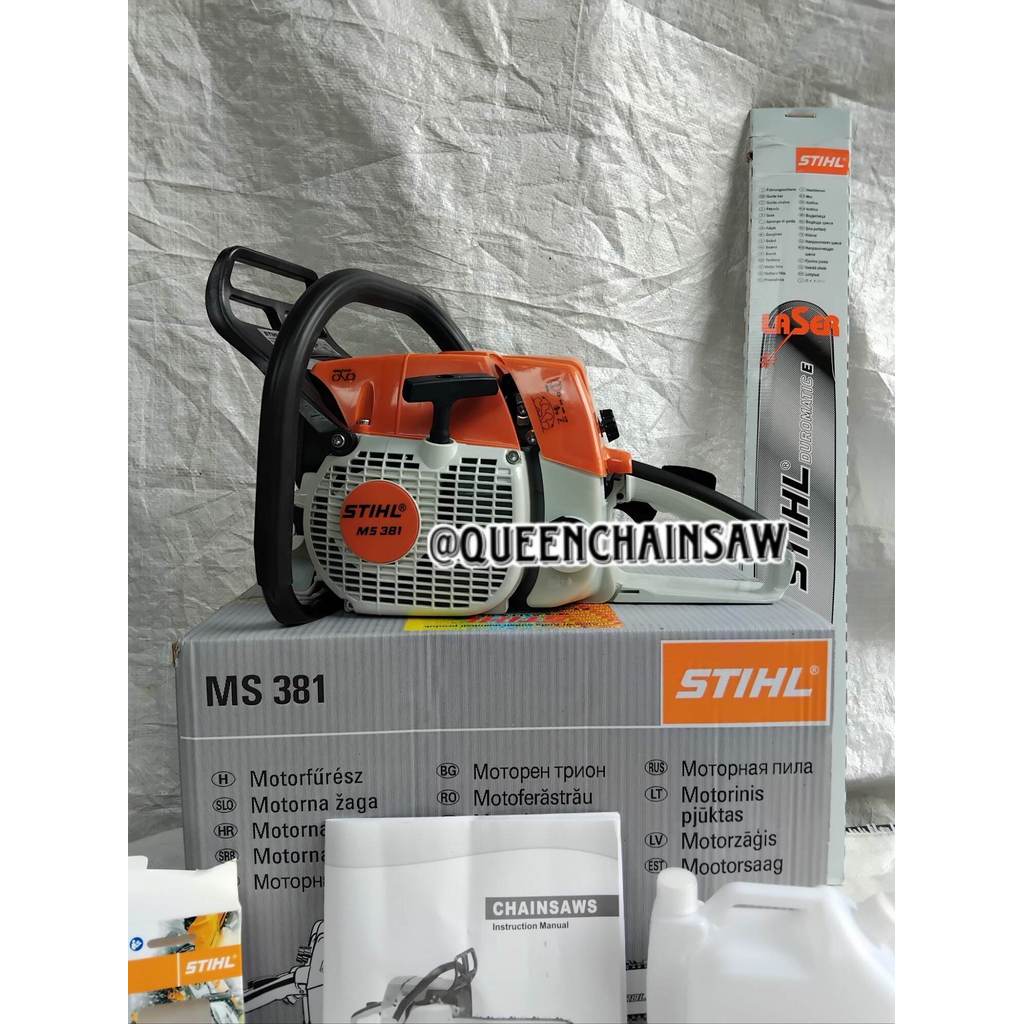 MESIN CHAINSAW MS381 STIHL BAR 25INCH SENSO MS 381 BAR 25" PANJANG 63CM STIHL