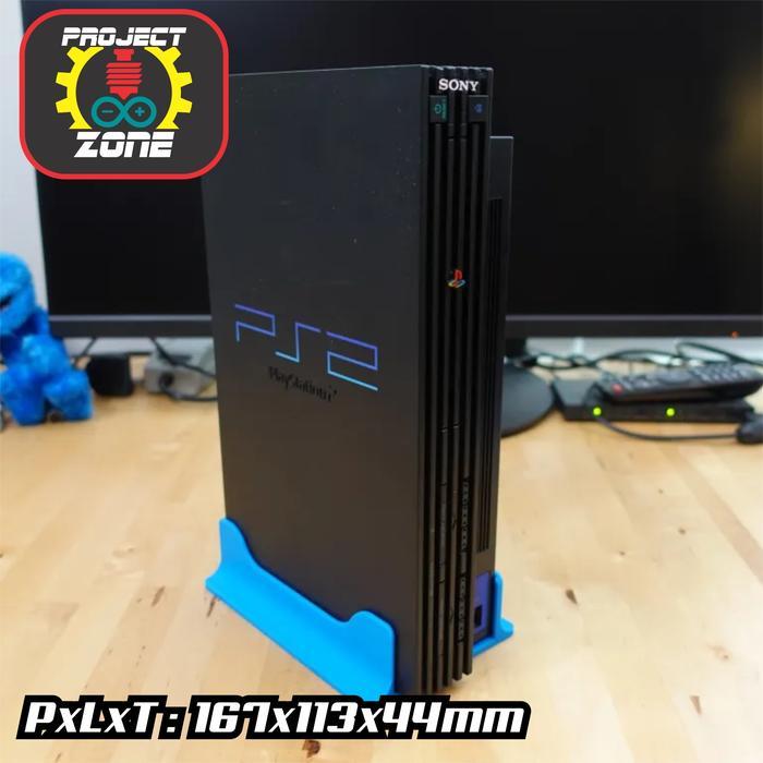 Stand Vertical Foot Kaki Berdiri Playstation 2 PS2 - PS2 FAT, Hitam