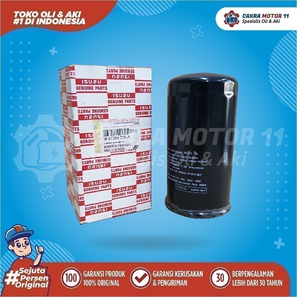 Isuzu Dmax 4jj Commonrail 3000cc Oli Filter Isuzu D-max 4jj