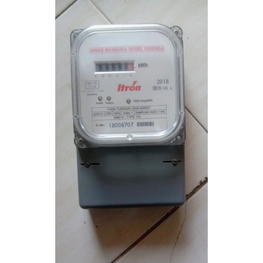 CVGiri kwh meter semi digital merk itron