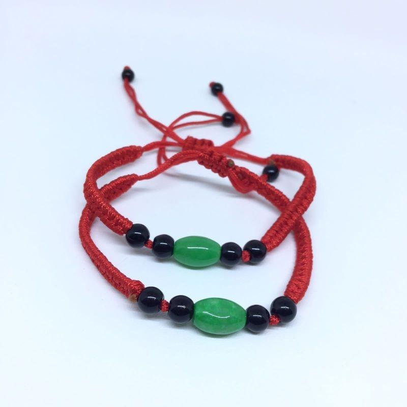 Gelang Giok Keberuntungan Pria Wanita Fengshui Giok Burma Cina Hoki / Gelang Giok Pria