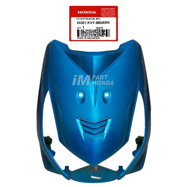 [INSTANT SAMEDAY] 64301-KVY-960ABM Cover Front Panel Tameng Lampu Depan Beat Karbu 2007 Biru Muda JK