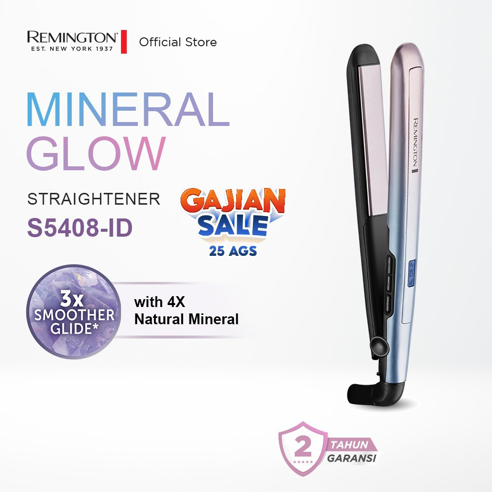 Remington Catokan Pelurus Rambut Mineral Glow S5408
