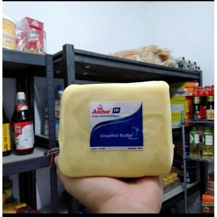 Unsalted Butter Anchor 1kg Pure Butter - Berat 1kg