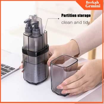 ONEUP Etravel Travel Toiletries Kit Tempat Sabun Sikat Gigi Handuk - Gray - STTP01GY