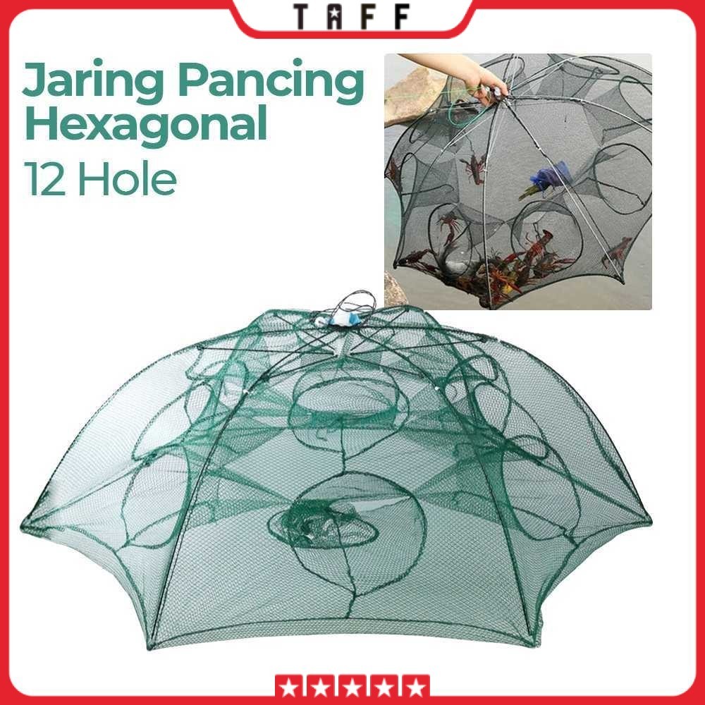 Jaring Pancing Ikan Hexagonal 12 Hole Fishing Net Trap Cage - H14572