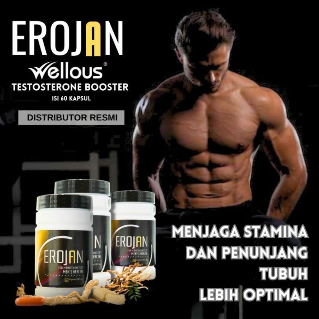 Terlaris Erojan Official Store Original 100% Kapsul Suplemen Herbal Distributor Resmi Barcode Bpom