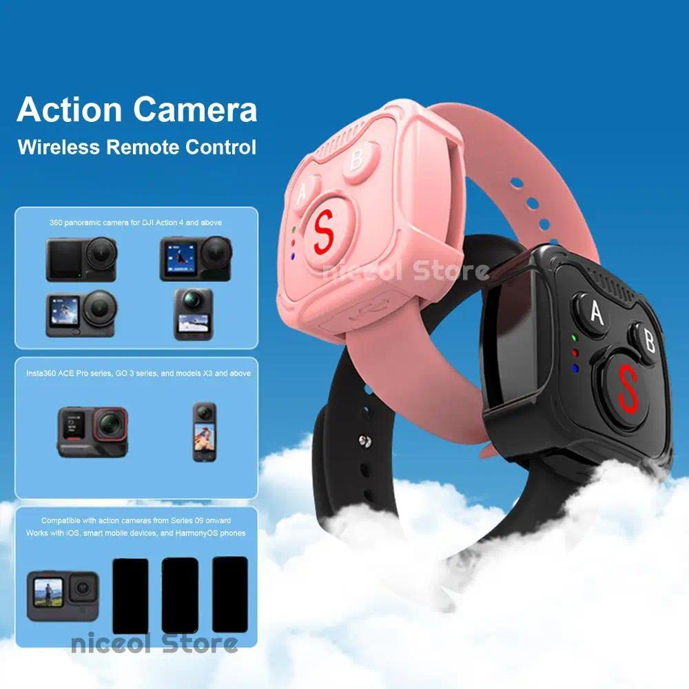For DJI Action Go Pro BT Remote Control Tool Cameras Wireless Remote Control Wristband for Shopping 