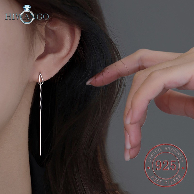 HIWANGO Anting Gantung Panjang Model Tetes Air Gaya Korea Sederhana Untuk Wanita