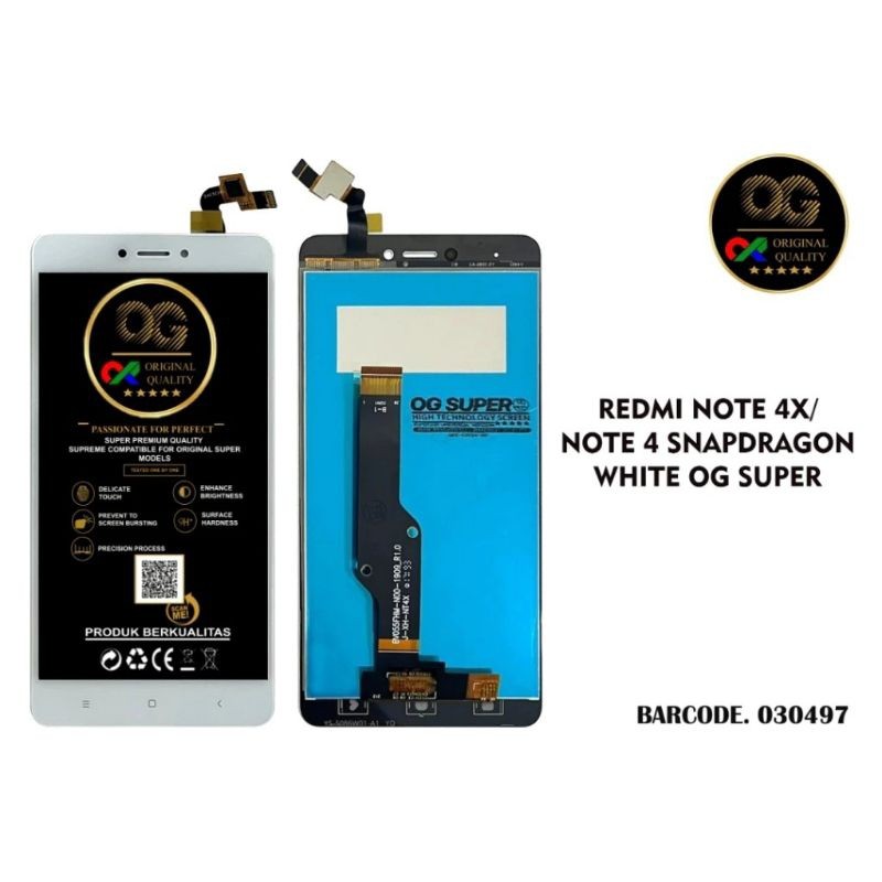 (OG SUPER) LCD REDMI NOTE 4X/NOTE 4 SNAPDRAGON ORIGINAL FULL SET/LCD+TOUCHSCREEN