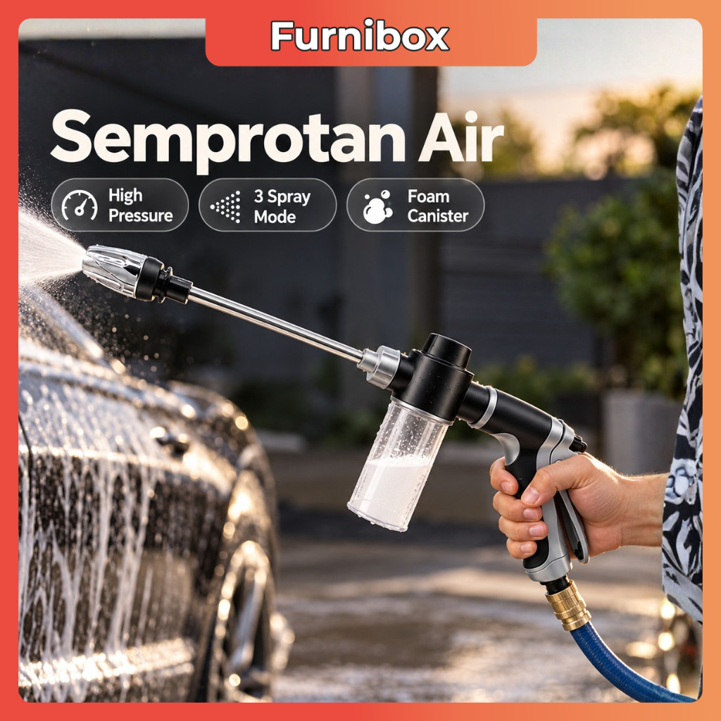 Alat Semprotan Air Steam Sabun Cuci Mobil High Pressure Foam Water Gun
