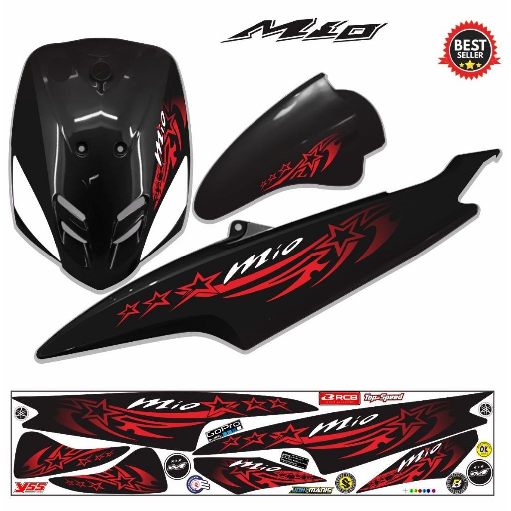 STIKER MIO STIKER VARIASI MIO STRIPING YAMAHA MIO OLD SPORTY VARIASI MOTOR
