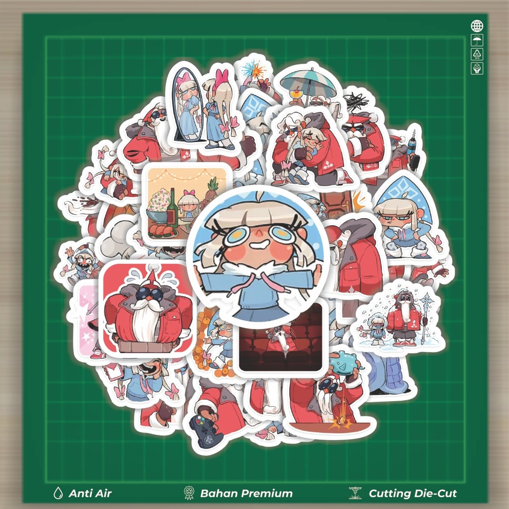

HOT 50 PCS STIKER Stiker Funny Character Father Frost And Snow Maiden Stiker Fashion Cars Decal Dingin Kartu Album Custom Vinyl Anti Air- Sticker Aesthetic Buku Journal Koper Casing HP Tablet Laptop Helm Motor Botol Minum