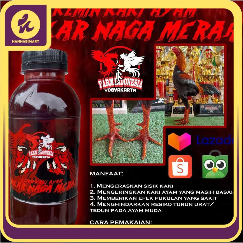 Special Promo KemIn Kaki Ayam Cakar Naga Merah RJ Farm