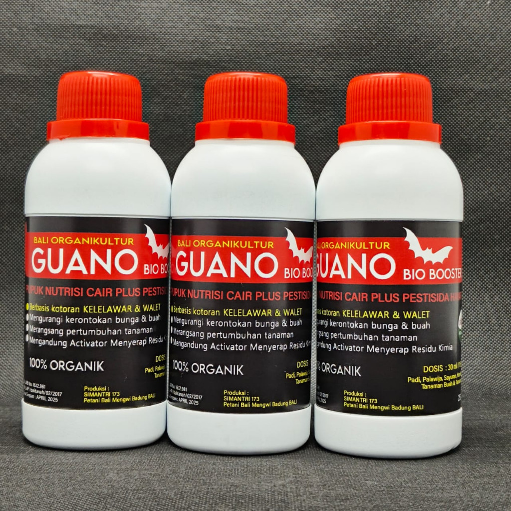 Pupuk Organik Cair Guano Bio Booster 250ml POC kotoran kelelawar dan walet