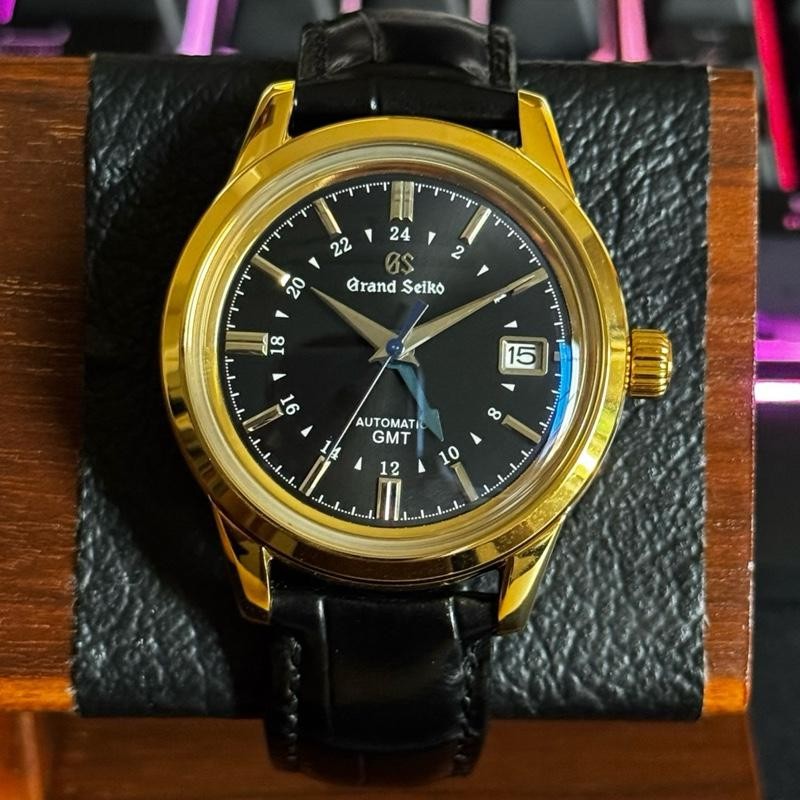 Seiko GS Custom Grand Seiko Black Gold GMT NH34 Automatic Exclusive
