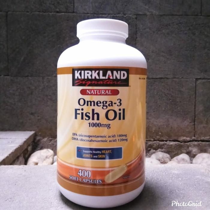 [  STECUU ] Kirkland Signature Omega 3 Fish Oil 1000mg isi 400 soft capsules