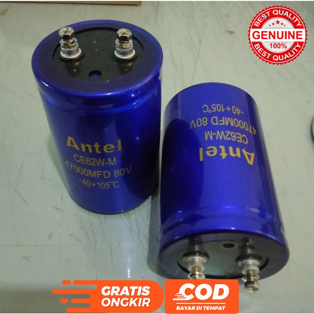 ELCO 47000 UF 80 VOLT 47.000UF 80V MERK ANTEL ORIGINAL