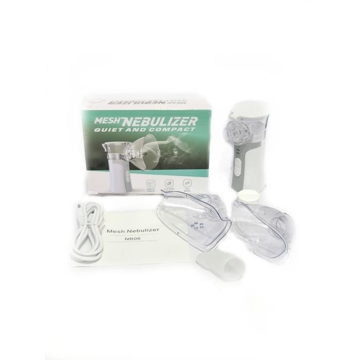 Heilen NB06 Portable Mesh Nebulizer Alat Uap Asma Inhaler Inhalasi Pernafasan - MESHNEBULIZER-NB06-a