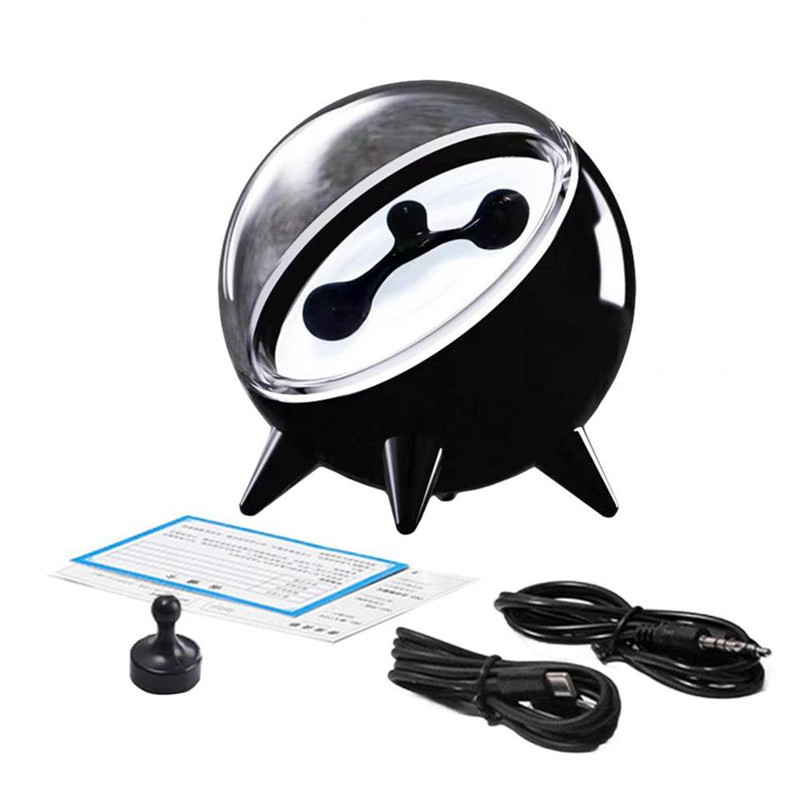 Ferrofluid Sound Visualizer, Rechargeable Music Rhythm Speaker With Magnetic Pickup,Home Decoration 