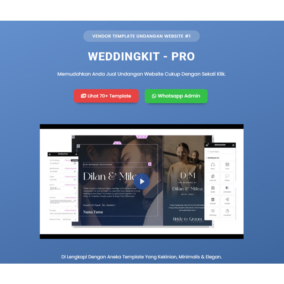 WeddingKit Pro | Templateku ID - Template Undangan Elegan